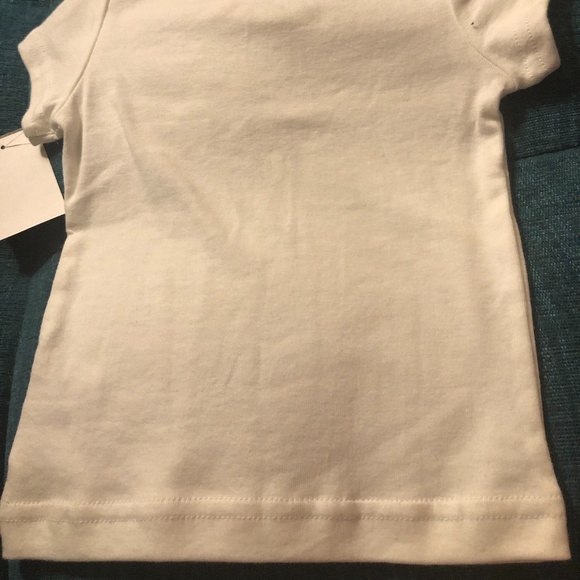 #NWT White T with Floral Appliqué at Neck Line - Picture 3 of 3